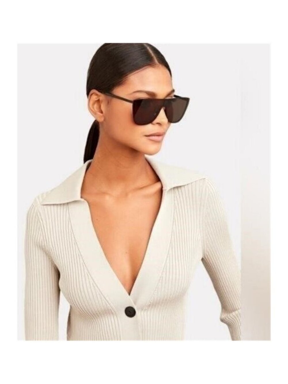 New Authentic SAINT LAURENTSL 1 Mask Sunglasses - Picture 6 of 12